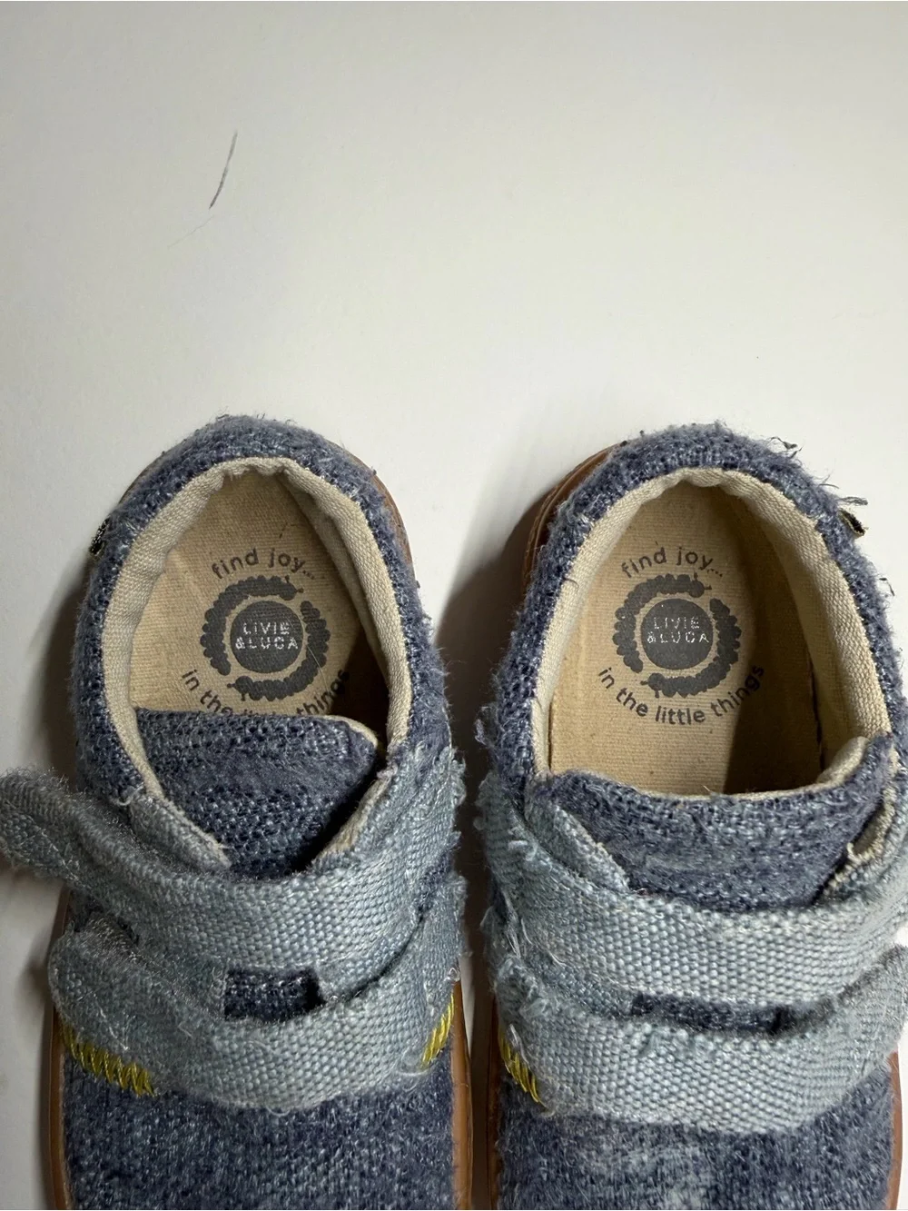 Livie and Luca Boys Hayes Dusty Blue Sneakers -Size 8 Toddler